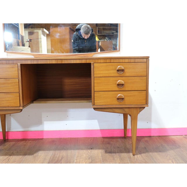 1960s Mid Century Modern Vintage Teak Vanity Desk by Butilux For Sale - Image 12 of 15