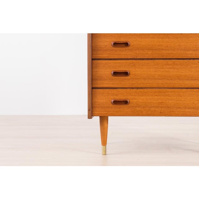 Scandinavian Teak Chest of Drawers, 1960s For Sale - Image 9 of 16