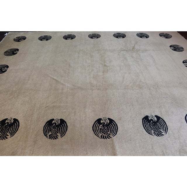 Antique Peking Chinese/Art Deco Carpet For Sale In Chicago - Image 6 of 10