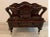 Early Victorian solid rosewood three-section Canterbury with drawer and casters, circa 1850-1860 Nicely carved design...