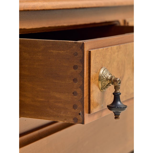 The Vintage 1880s Walnut Renaissance Revival Bookcase Cabinet For Sale - Image 14 of 17