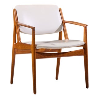 Arne Vodder for Vamo Sønderborg Ella Mid Century Danish Teak Armchair Dining Chair For Sale