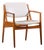 Arne Vodder for Vamo Sønderborg Ella Mid Century Danish Teak Armchair Dining Chair For Sale