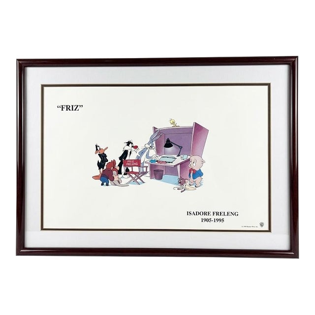 1995 Warner Bros. “Friz” Isadore Freleng Tribute Framed Print For Sale