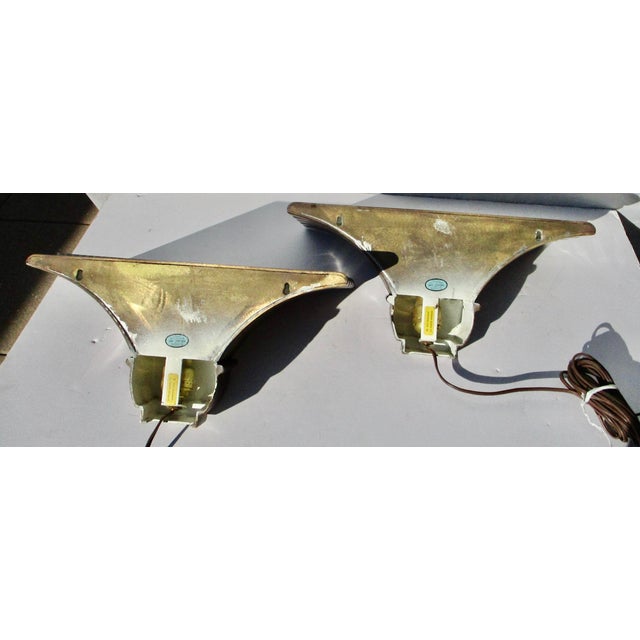 1979 Bronze Uplighter Sconces by Chapman - A Pair of 2 For Sale - Image 14 of 18