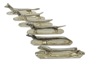 Silver-Plated Knife Rests from Wiskemann, 1890s, Set of 6