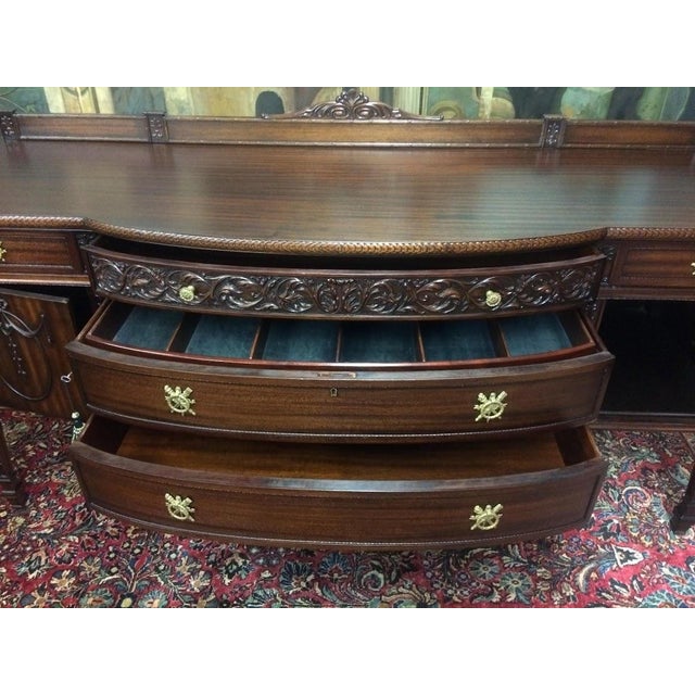 Antique Sideboard, Mahogany Buffet For Sale - Image 13 of 16