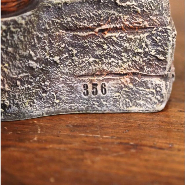 Ceramic 19th Century French Hand Painted Polychrome Terracotta Fisherman Figurine For Sale - Image 7 of 10