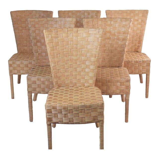 Set of 6 Donghia Style Dining Chairs, Circa 1960s For Sale