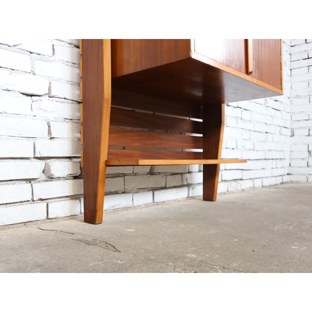 Mid-Century Italian Teak Floor-to-Ceiling Wall Units, 1950s, Set of 2 For Sale - Image 12 of 16