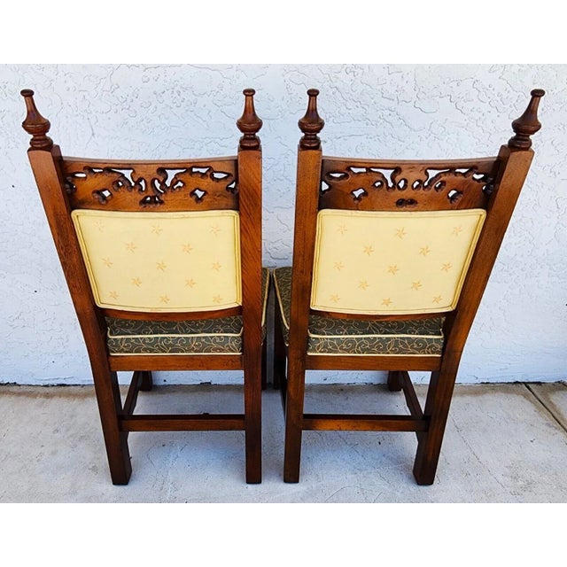 Italian Dining Chairs Tuscan Revival For Sale - Image 9 of 11