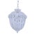 1960's Antique Crystal Basket-Style Pendant Chandelier For Sale