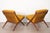 Folke Ohlsson Pair Folke Ohlsson for Dux Scissor Sculptural Lounge Chairs For Sale - Image 4 of 9