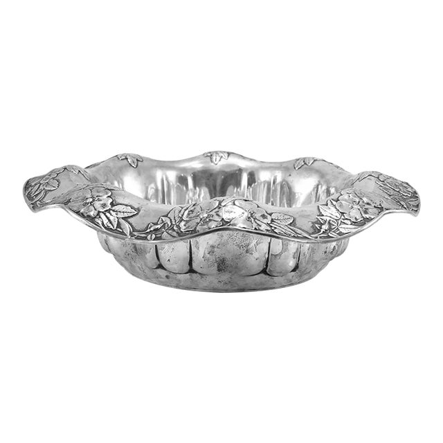 Antique Tiffany & Co. 925 Sterling Silver Fruit Bowl For Sale