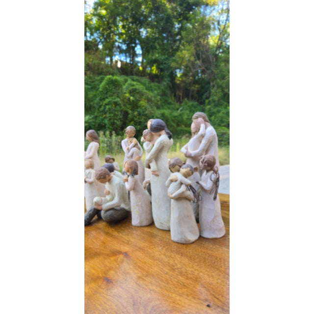 Willow Tree Style Family Figurine Collection – Sculptural Figures of Love, Family & Compassion For Sale - Image 9 of 12