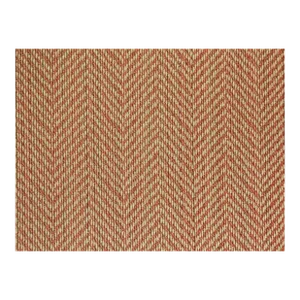 Cowtan & Tout Strada Persimmon Sunbrella Acrylic Orange Beige Herringbone Indoor Outdoor Upholstery Fabric