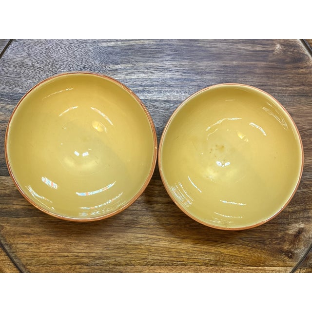 Vintage Hand-Painted French Ceramic Bowls For Sale - Image 4 of 7