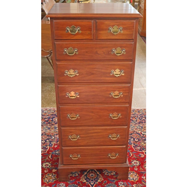 Henkel Harris Virginia Galleries Cherry Wood 7 Drawer Lingerie Chest Dimensions : 52" Tall X 22" Wide X 16" Deep Beautiful...