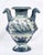 Antique Stagnone Vase in Glazed Majolica with Double-Handled Sides, 1700s For Sale - Image 5 of 7