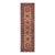 Southwestern Kazak Peach/Light Blue Wool Runner Rug- 2'10''x9'8'' For Sale