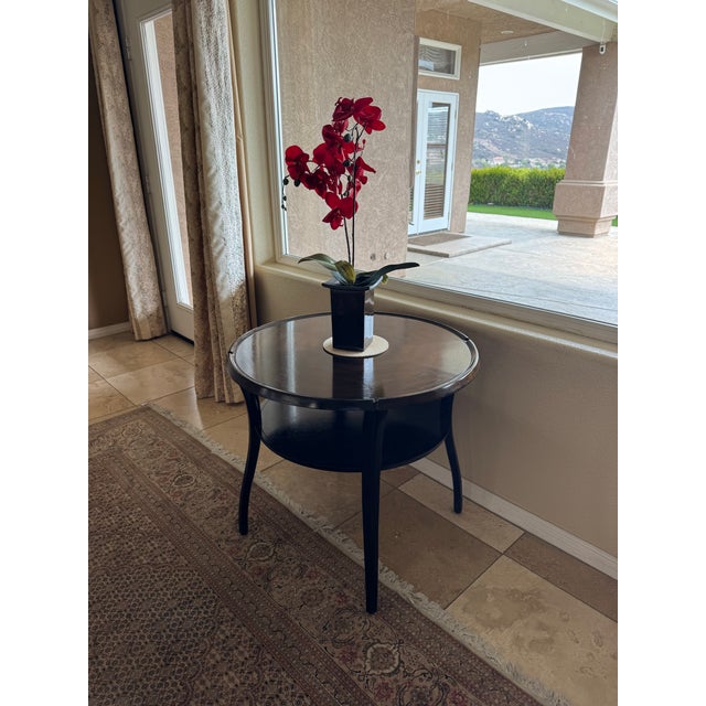 Thos. Moser George Brin for Moserform Rare Sabina Side Table in Black Walnut For Sale - Image 4 of 12