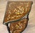 Vintage Italian Rococo Marquetry Fruitwood 2-Tier Corner Shelf For Sale - Image 4 of 11