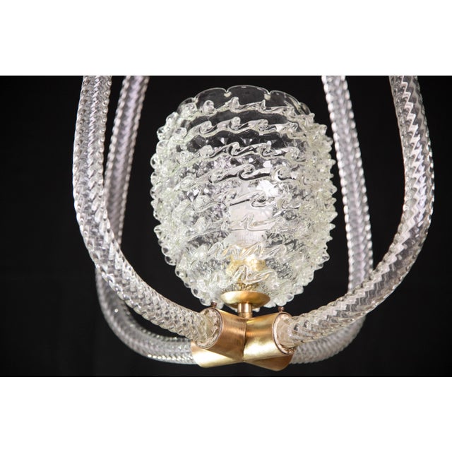 Ercole Barovier Art Deco Chandelier, 1940s For Sale - Image 9 of 12