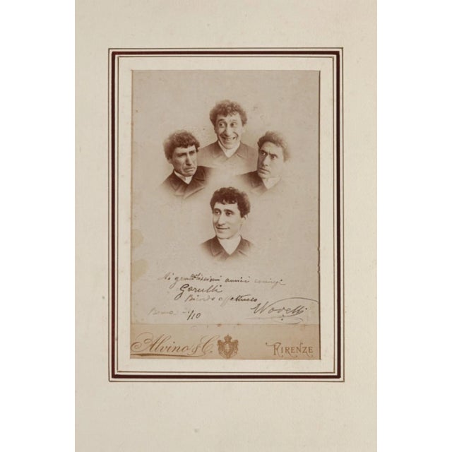 Ermete Novelli, Photo of the Great Comedian, 1887 For Sale