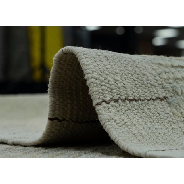 Gray Turkish Tulu Handmade Rug 8'8" x 12'11" #18544 For Sale - Image 8 of 8
