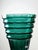 1920s Large Antique Art Deco Vase in Cut Emerald Crystal, Bohemia, 1920s For Sale - Image 5 of 15