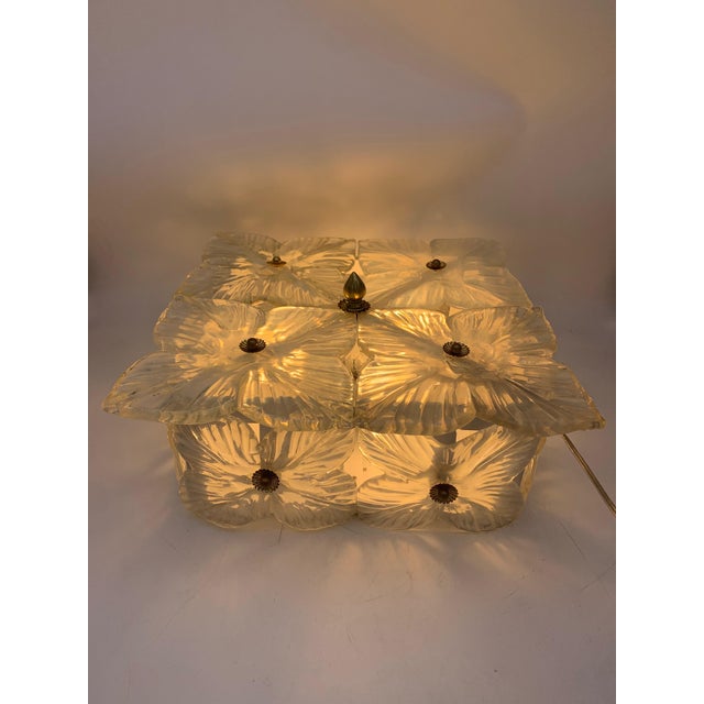 Vintage Wall Light with Murano Flowers by Seguso A.V., 1960 For Sale - Image 3 of 9