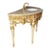 Louis XVI French Marble-Top Vanity With Giltwood Urns, Garlands & Fleur-De-Lis For Sale