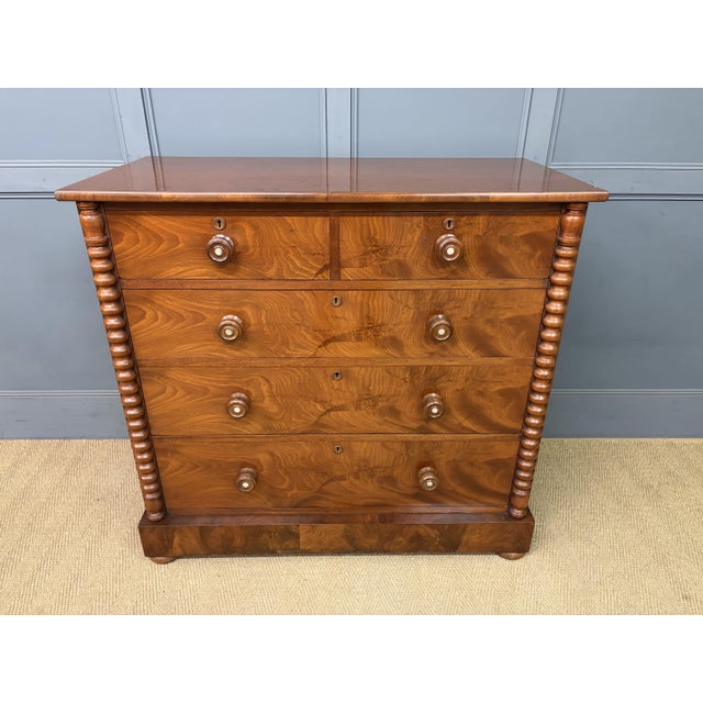 Victorian Mahogany Chest of Drawers, 1860 For Sale - Image 16 of 16