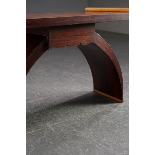 Brown Neoclassical Art Deco Side Table, 1930s For Sale - Image 8 of 16