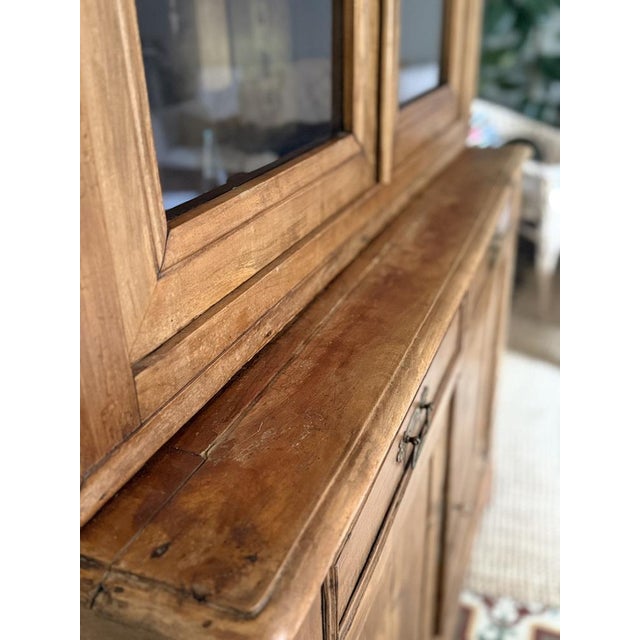 Wood Antique French Cherry Wood Cupboard, 1800s For Sale - Image 7 of 18