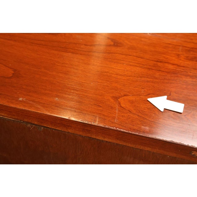Wood Stickley Mission Collection Pair Of Cherry Three Drawer Nightstands For Sale - Image 7 of 18