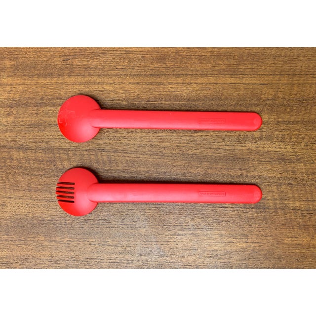 Postmodern Minimalist Swiss Salad Servers, Set of 2 For Sale - Image 6 of 17
