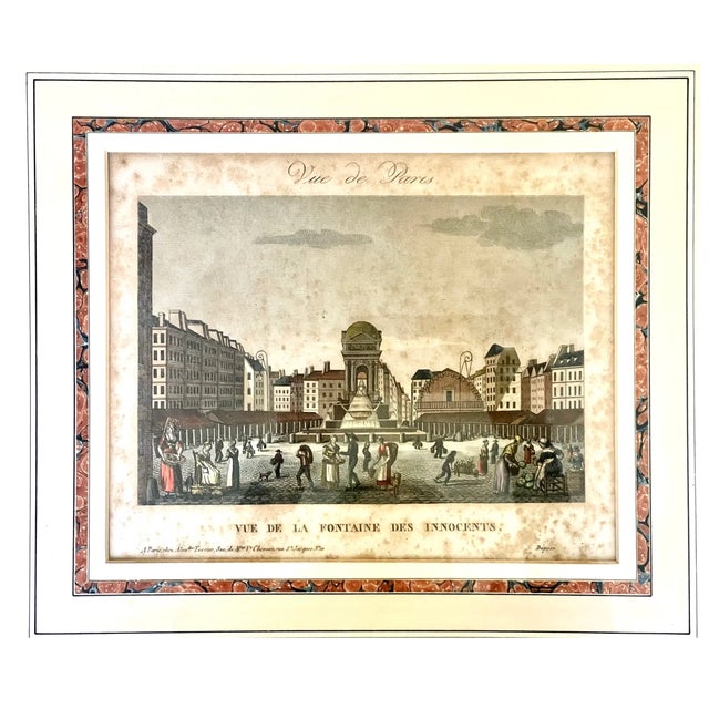 Gray 18th C. Alexandre Tessier (1737-1820) Copper Engravings of Paris, a Pair For Sale - Image 8 of 11