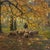 Framed Oil Painting on Canvas by Alphonse Van Beurden Jr. (1878–1962) 'Shepherd and Flock in Autumn Forest' For Sale - Image 10 of 15