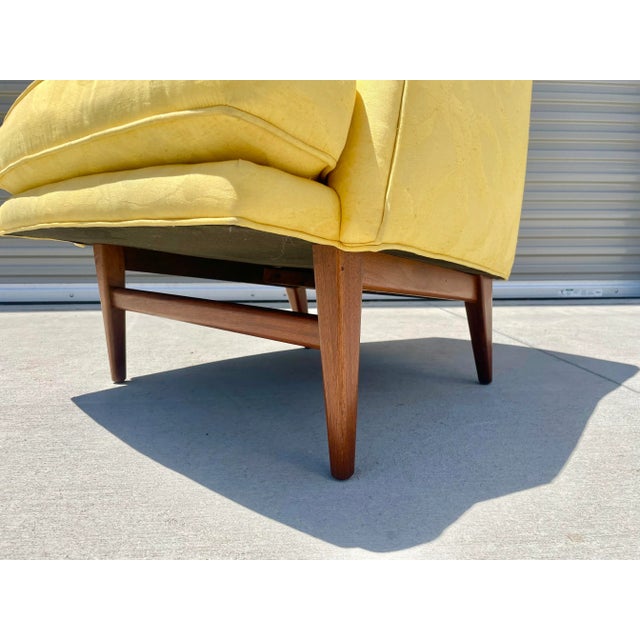 Mid-Century Tufted Walnut Lounge Chairs Styled After Monteverdi Young- A Pair For Sale - Image 12 of 13