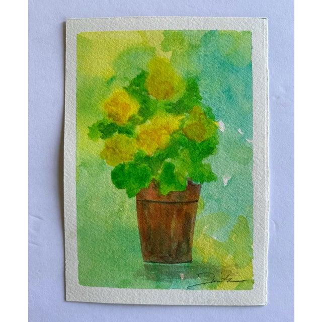 I love to capture the rays whenever I can. Here is a bit of sunshine in Terracotta. Signed and ready to frame.