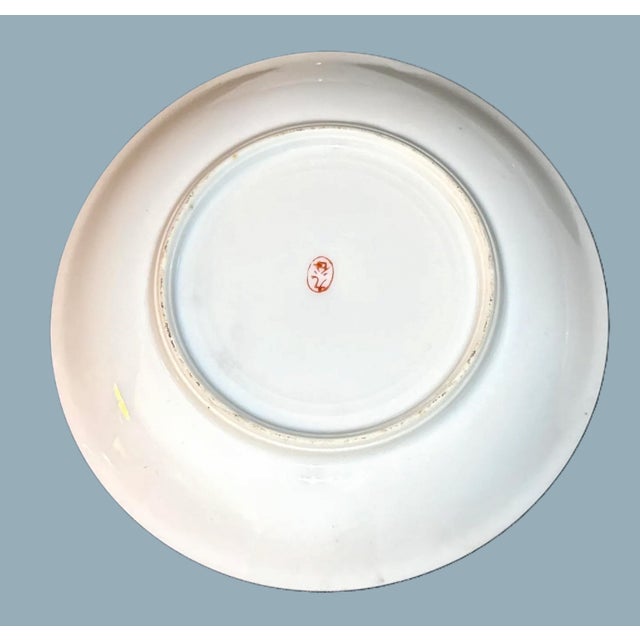 Japanese Kutani Hand Painted Plates - Set of 4 For Sale - Image 12 of 13