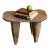 Superb old rustic look African Senufo milk stool on four tapered legs with an abstract form . Carved from one piece of...