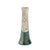 Japanese Modern White Green Raku Ceramic Stelo Flow Candle Holders by Laab Milano, Set of 2 For Sale - Image 9 of 13