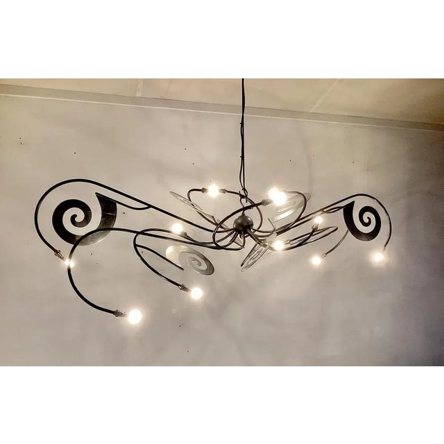 Chandelier by Maroeska Metz, 1980s For Sale - Image 4 of 11
