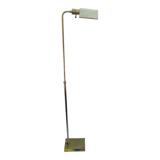 Vintage Brass Adjustable Height Pharmacy Lamp For Sale
