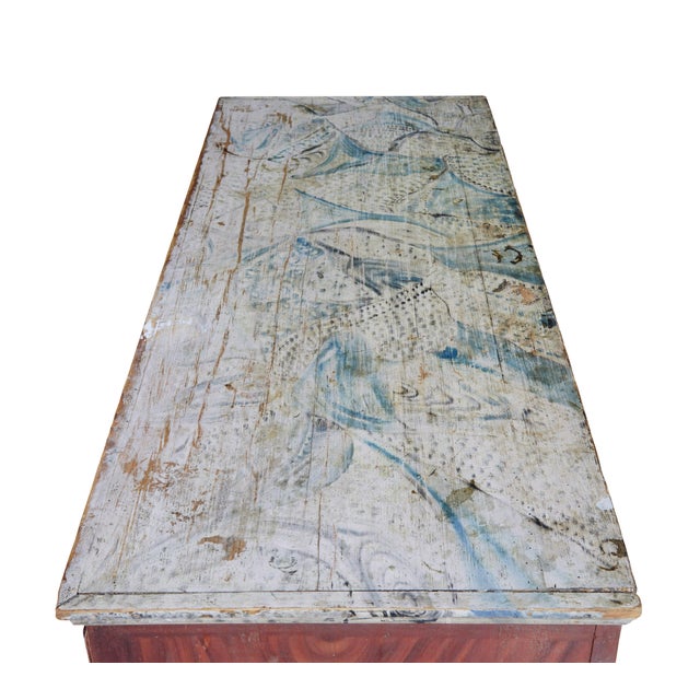 Swedish Hand-Painted Chest of Drawers, 1840 For Sale - Image 4 of 8