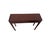 This vintage console table features three side-by-side storage drawers, each accented with traditional metal hardware and...