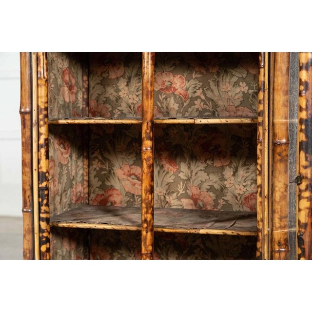 English Lacquered Glazed Bamboo Cabinet, 1880s For Sale - Image 10 of 15