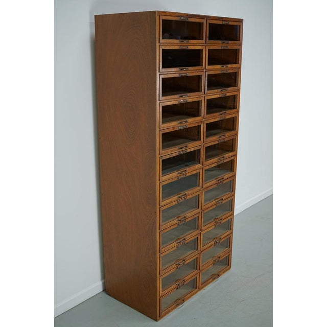Vintage Dutch Oak Haberdashery Shop Cabinet, 1930s For Sale - Image 10 of 15